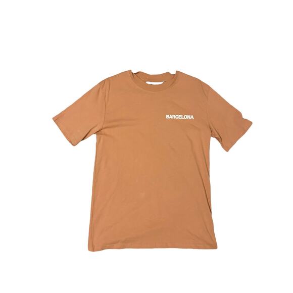 Tourist Graphic Tee Trust Amsterdam Beige Barcelona - Picture 1 of 3